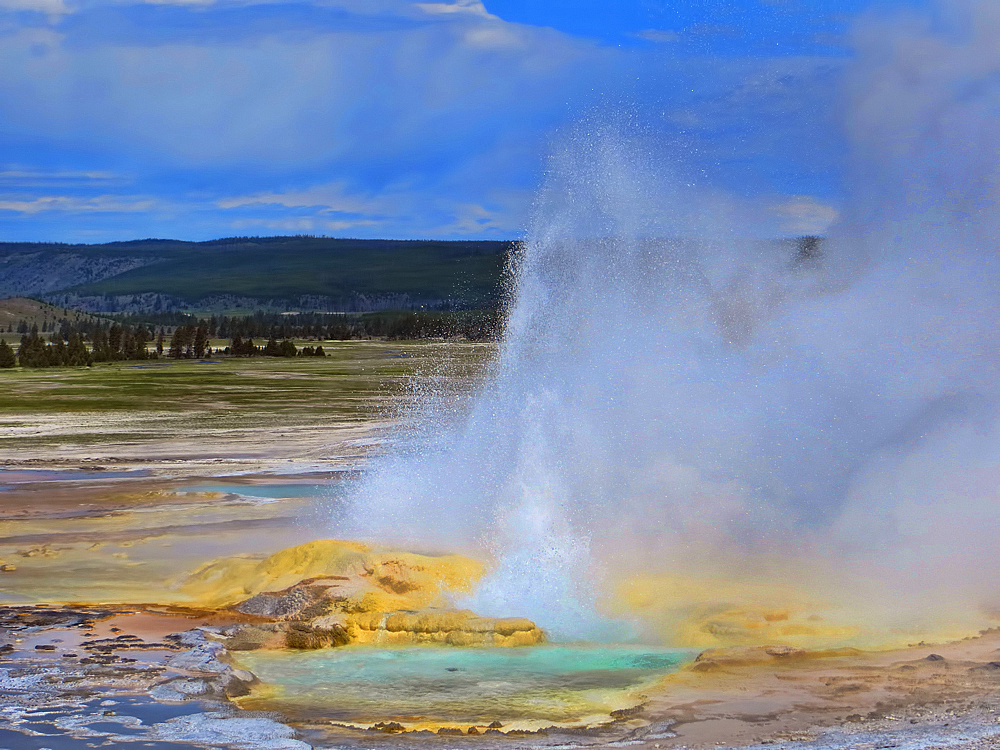 Hot Springs Yellowstone National Park 