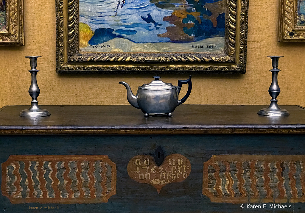 teapot and candlesticks - ID: 15993518 © Karen E. Michaels