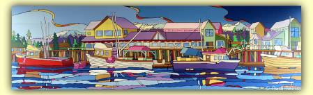Harbour mural