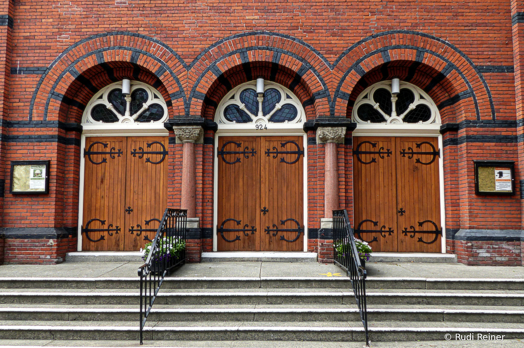 Church doors, Victoria BC