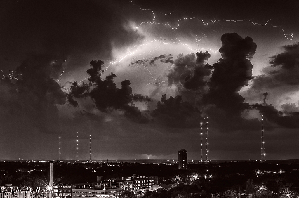 Lightening over the City