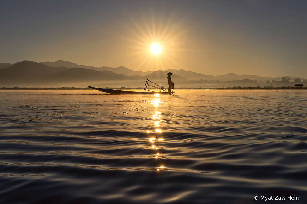 Traditional fishing at Inn Lay Lake