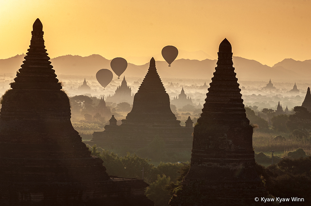 Balloons Over Pagoda Land