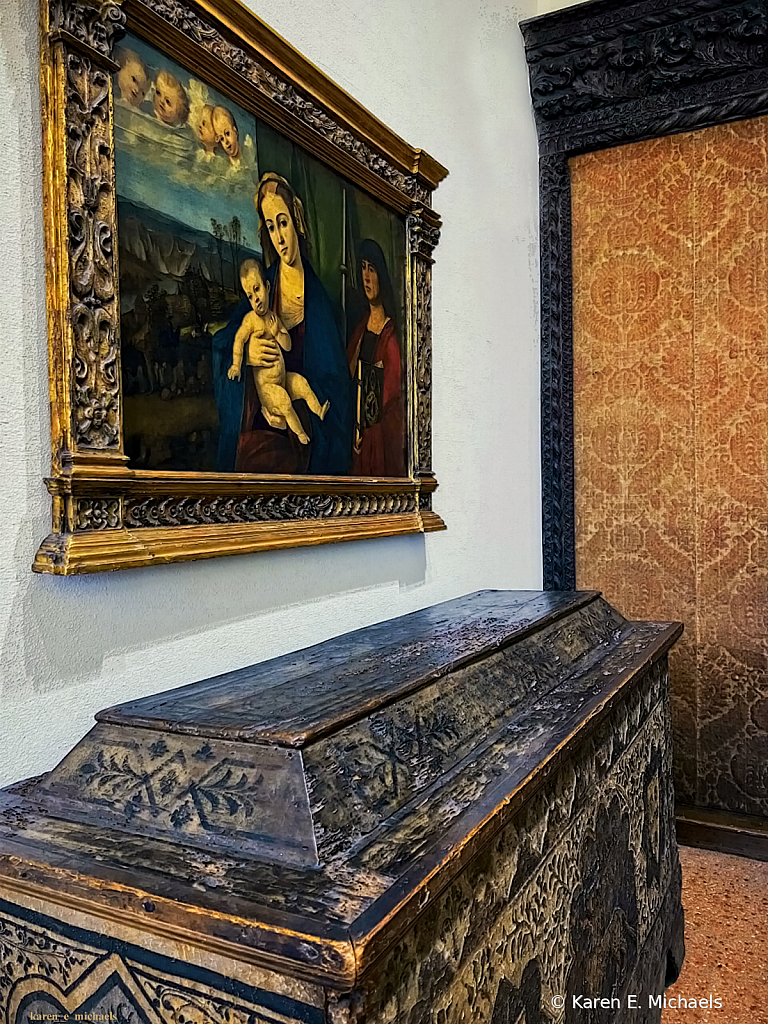 painting above wooden chest - ID: 16000256 © Karen E. Michaels
