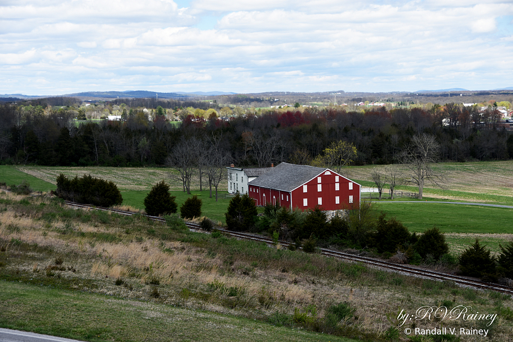 Historic Barn & Train Tracks...