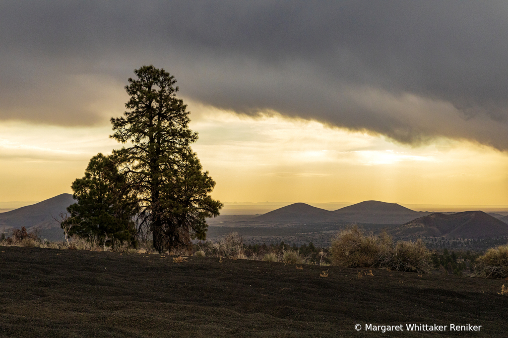 TopofCinderHillSunsetStormClouds04April3028Edit - ID: 16001779 © Margaret Whittaker Reniker