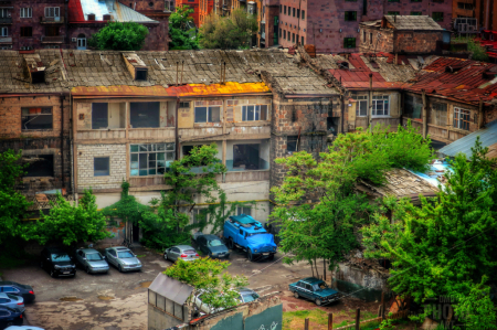 ~ ~ OLD BUILDING AND PARKED CARS ~ ~ 