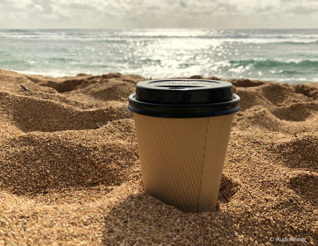 Hawaiian coffee cup holder