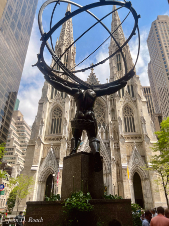 Atlas Across form the Cathedral