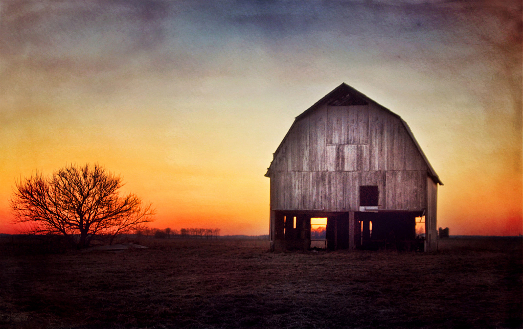 Barn at Sunset