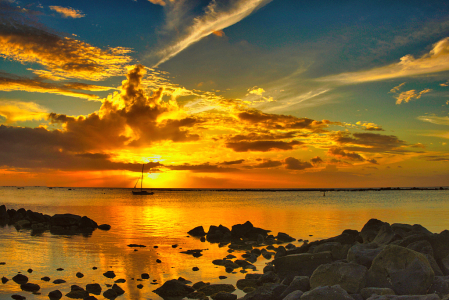 Indian Ocean sunset 