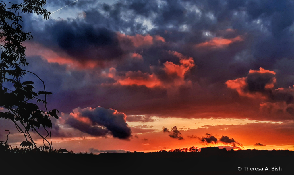 Sunset Painting Accomplished by God's Hand 