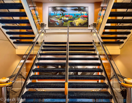 Staircase on Mariner of the Seas