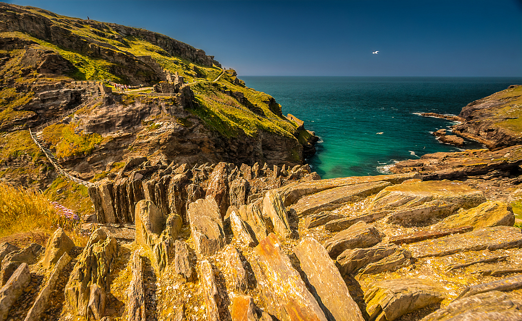 Tintagel Overview, Cornwall UK - ID: 16007656 © Martin L. Heavner