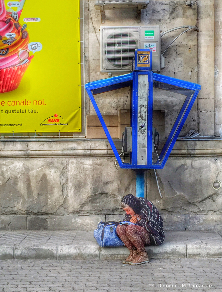 ~ ~ OLD LADY BY THE PHONE BOOTH ~ ~ 