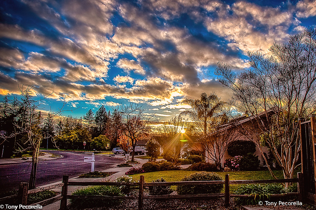 SUNSET ON MY DRIVEWAY