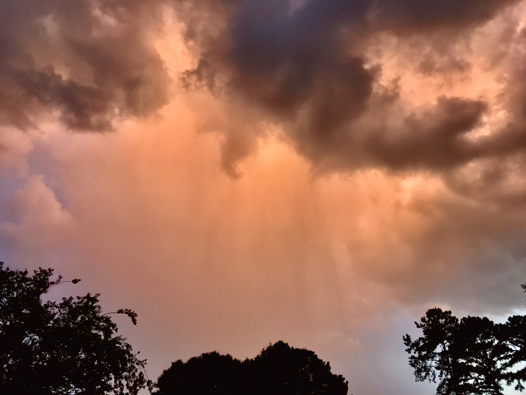 Distance rain at sunset - ID: 16011459 © Elizabeth A. Marker