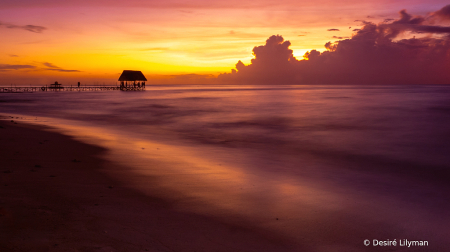 Blue hour at the pier.