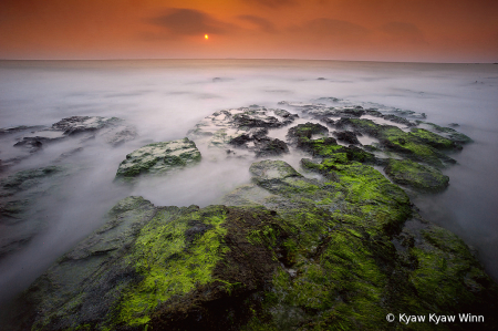 Sunset Over Green Land 