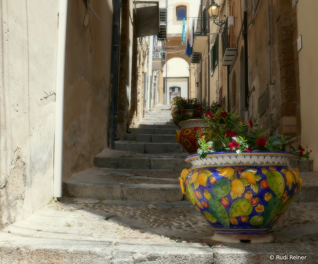 Old steps, Cefalu IT