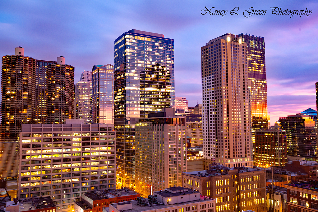 Chicago At Dusk