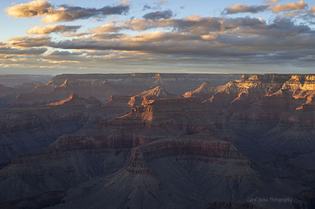 Last Rays of Sunlight at the Grand Canyon