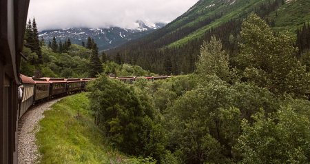On the White Pass Railroad, Alaska