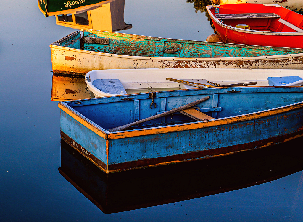 Dinghies in the Harbor