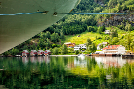 Cruise Ship in Flam, Norway