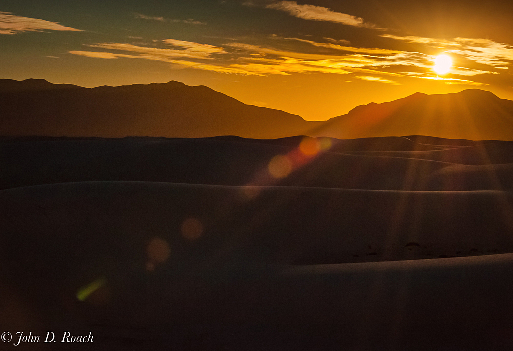 Sunset at White Sands