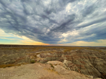 Cloudy Morn in The Badlands