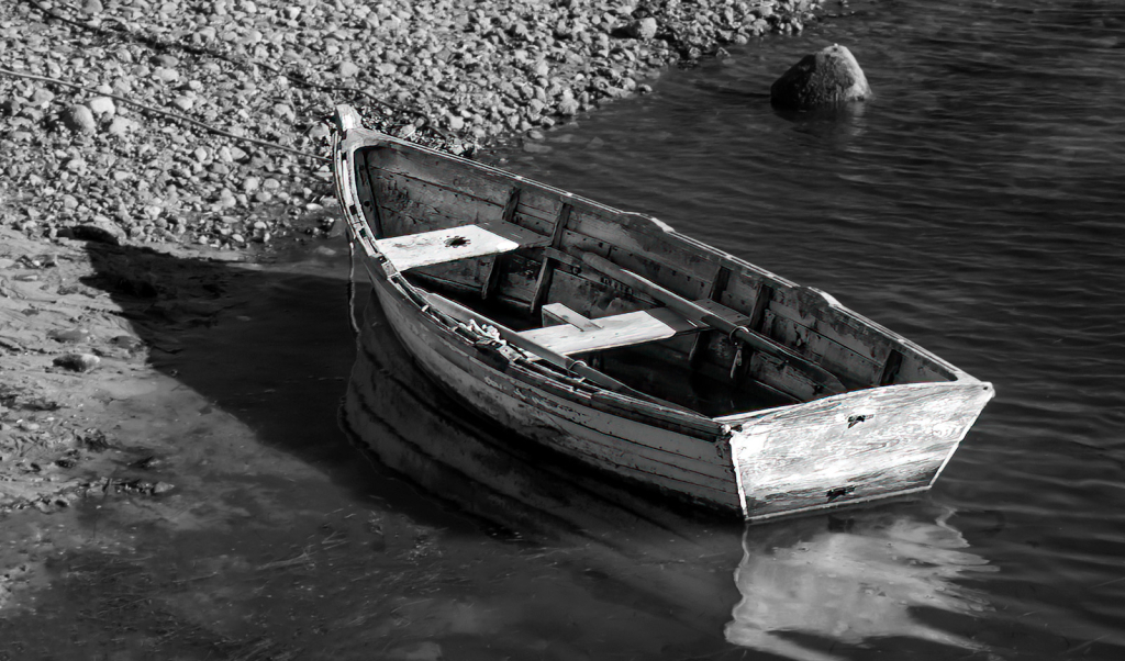 Dory At Water's Edge