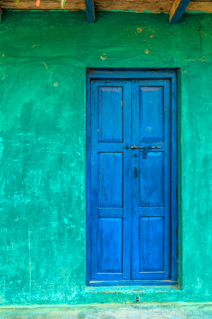 Colorful Door in Nepal