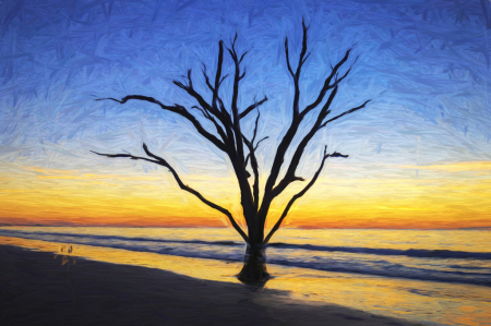Beach Tree Painting