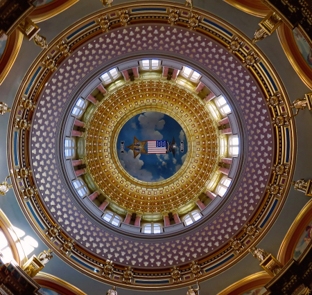The Capitol Dome From Below