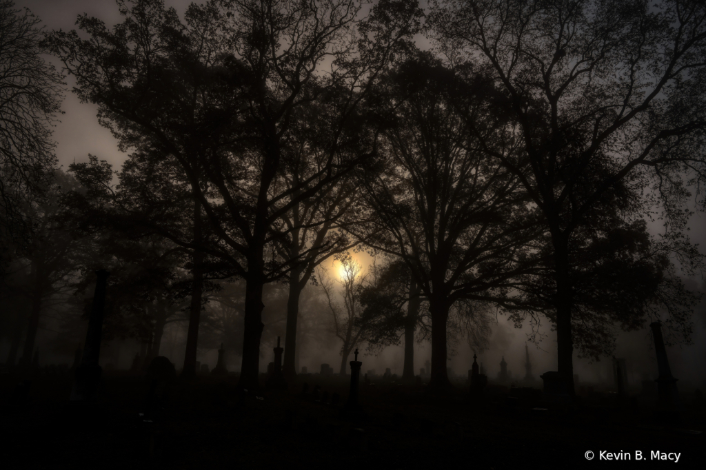 Fog in a graveyard - ID: 16029965 © Kevin B. Macy