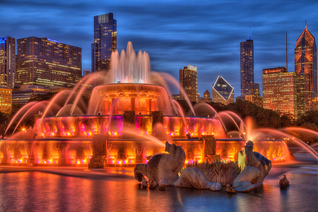 Twilight Fountain