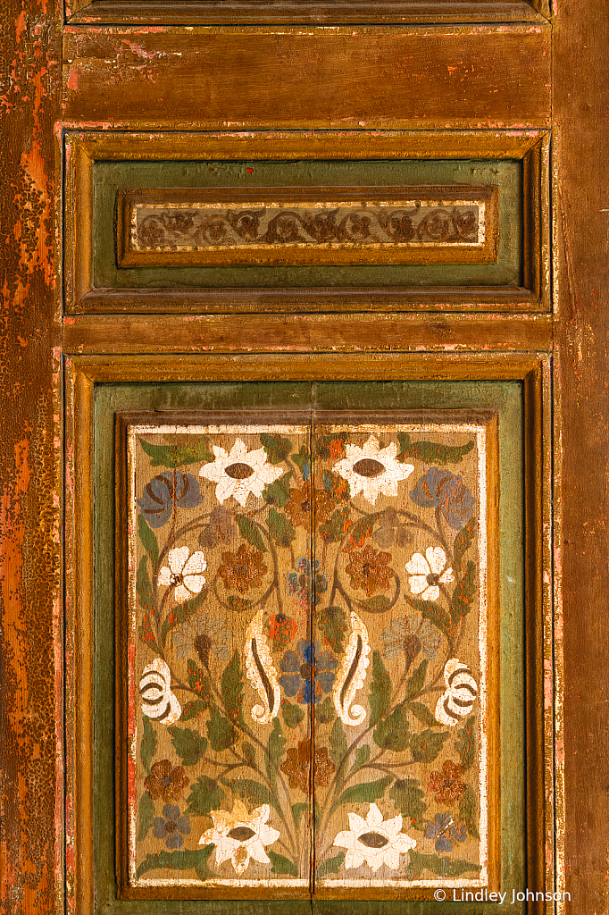 Door in the Bahia Palace in Marrakesh