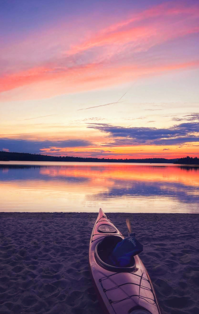 Kayak on a beach 