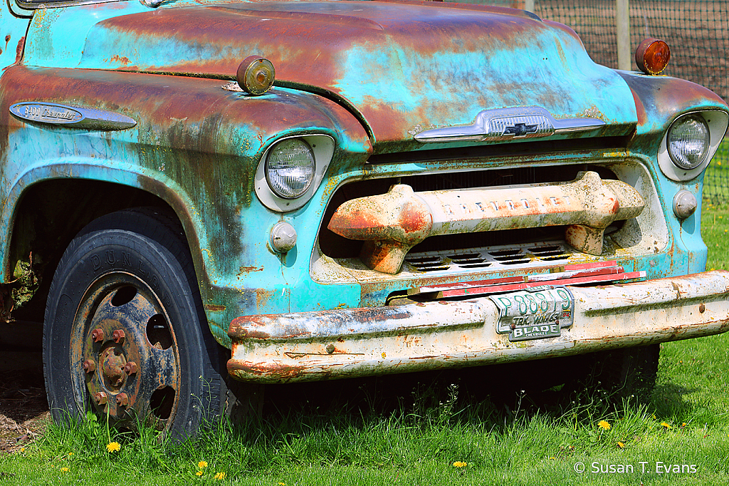 Old Chevy In Grass