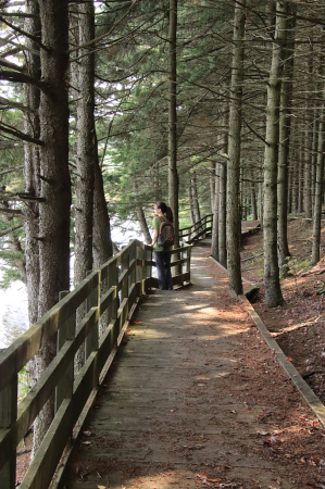 Girl on the Walkway