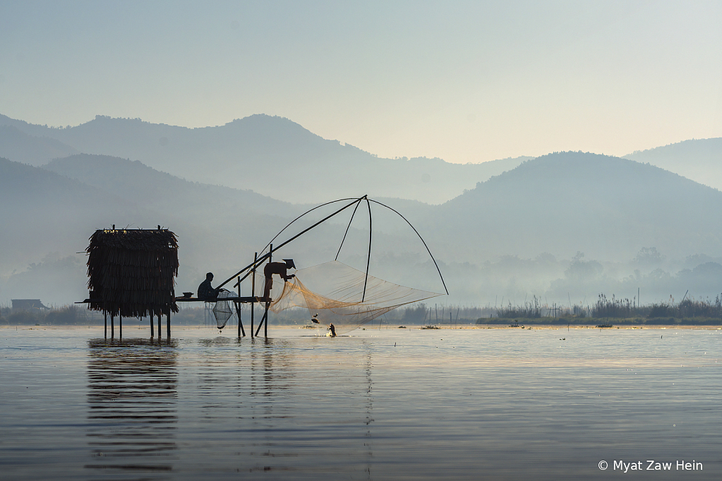 Fishing in Inle Lake