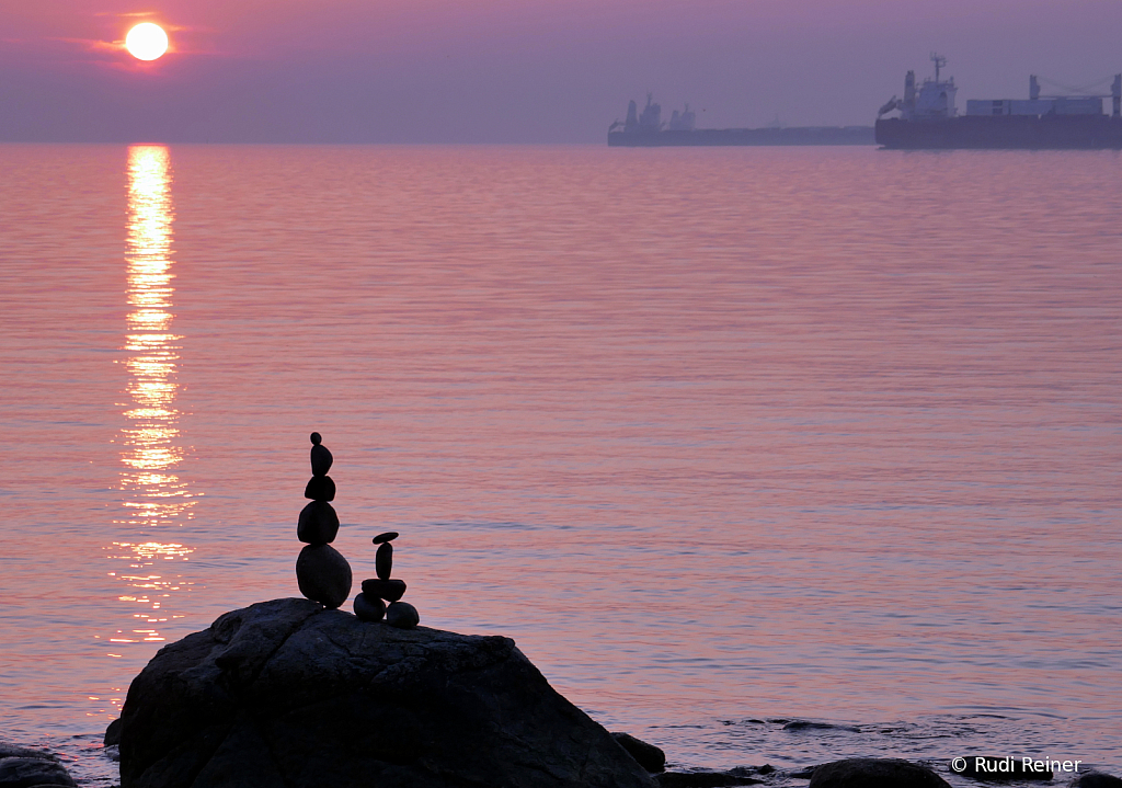 Rocks at sunset