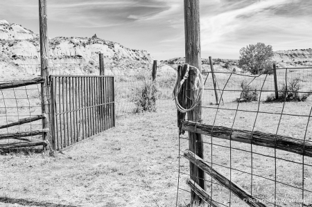 Into the corral North Dakota badlands