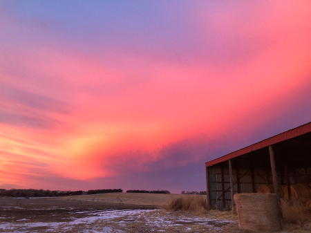 Beautiful Sky at the Farm