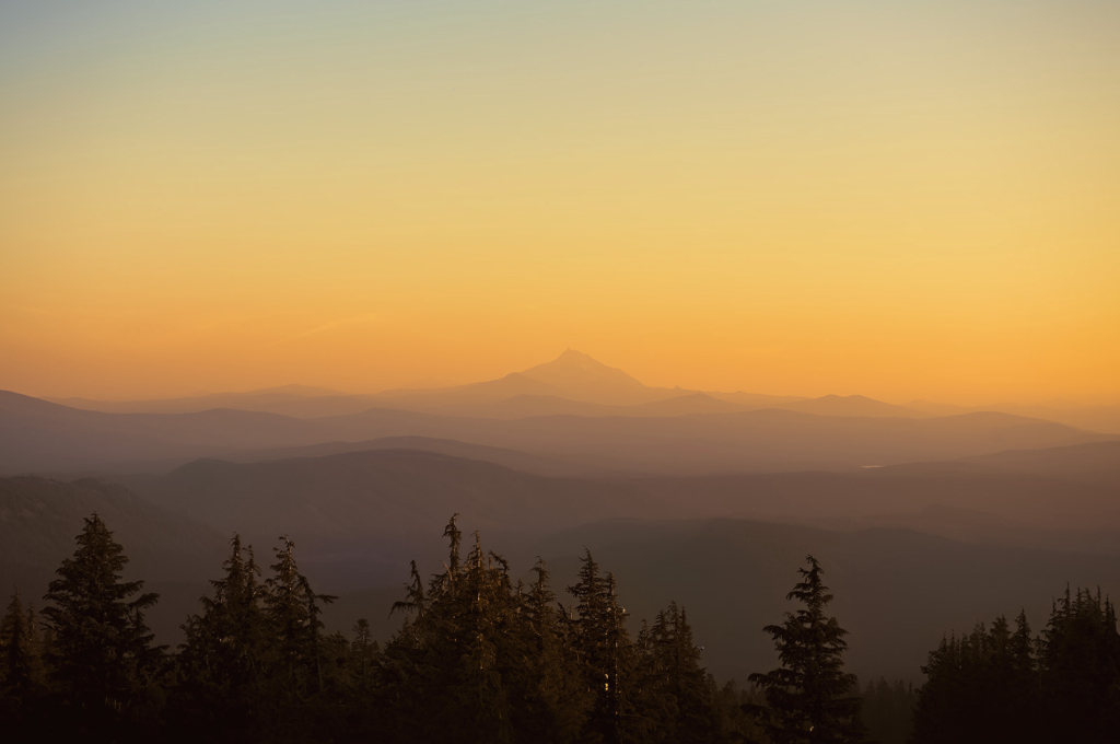 Mt Hood Sunset View - ID: 16036673 © Kelley J. Heffelfinger