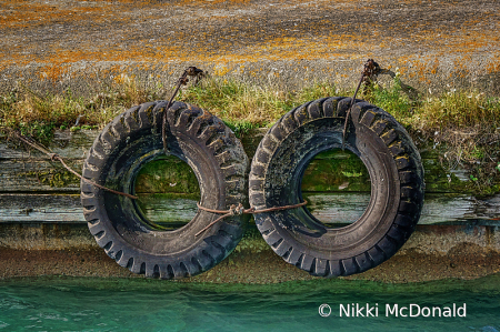 Two Tires on a Pier