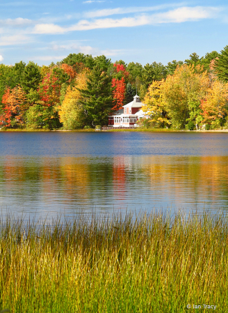 Fall lake scene-Maine