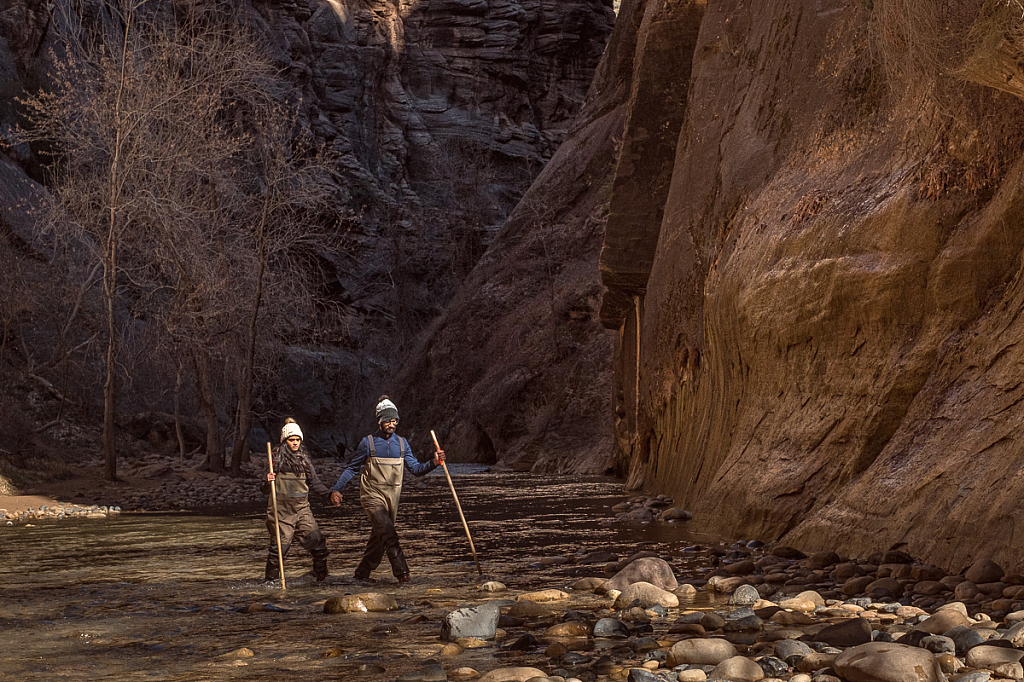 A walk in the river