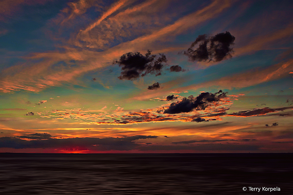Caribean Sunset       - ID: 16043263 © Terry Korpela
